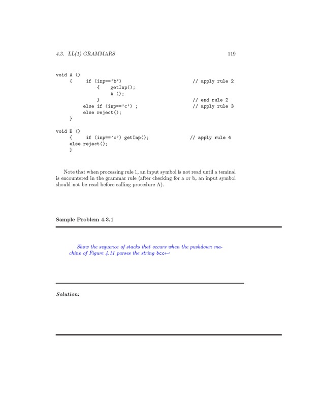 Compiler Design: Theory, Tools, and Examples - Page 119